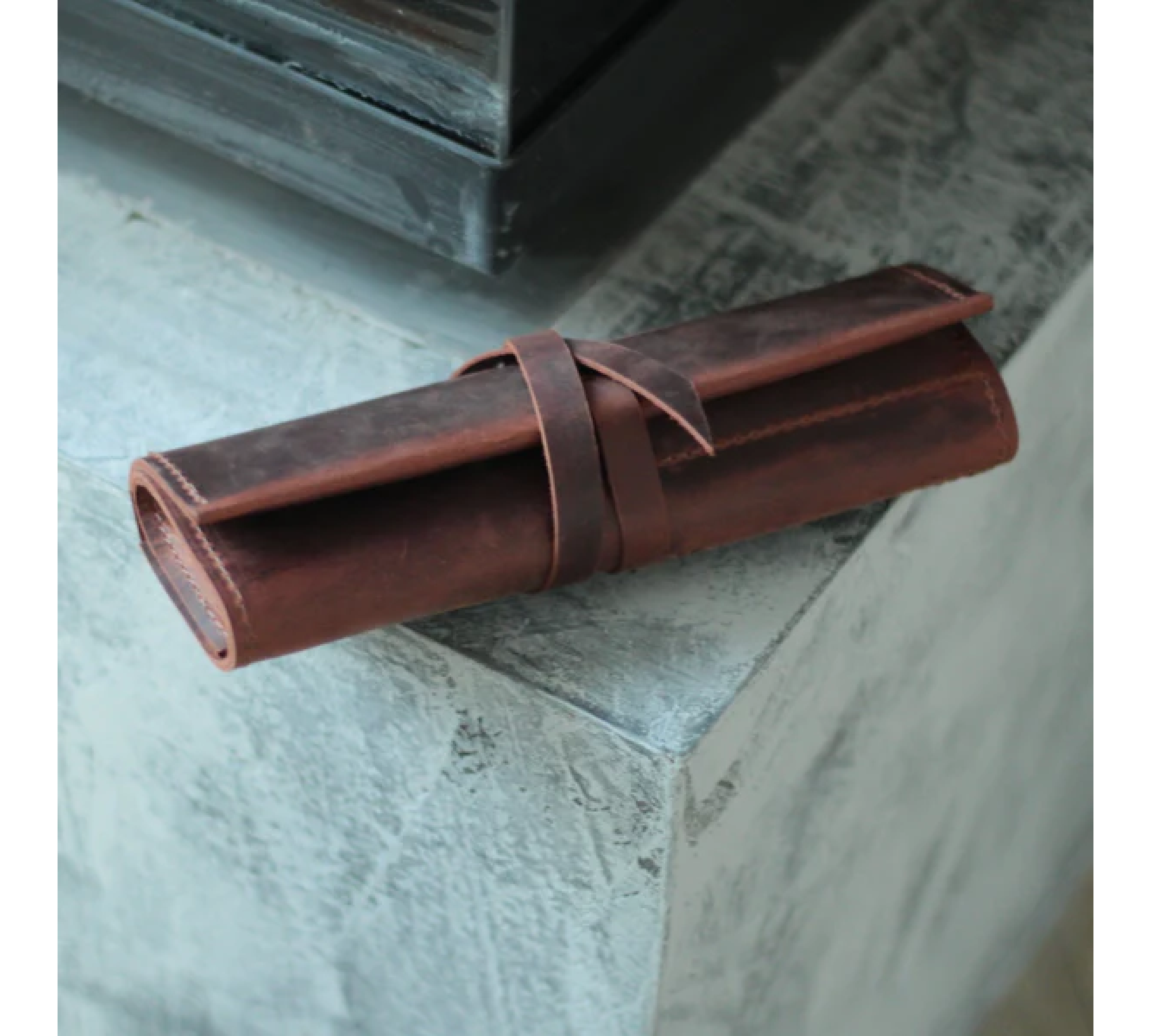 Leather Pencil Roll Case