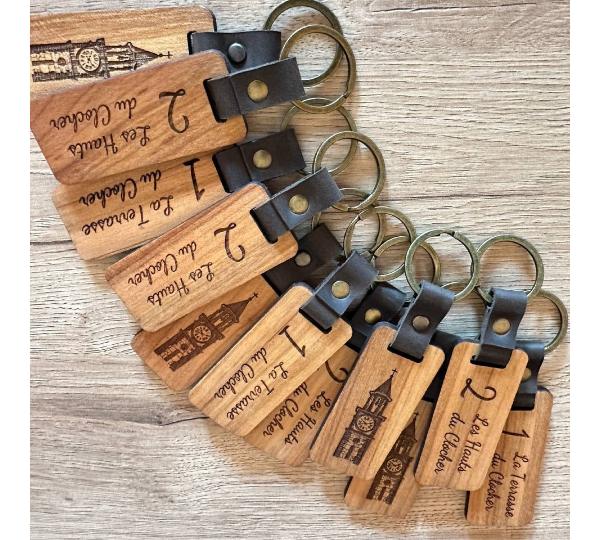 Elevate Your Style with Wooden  Engraved Keychains