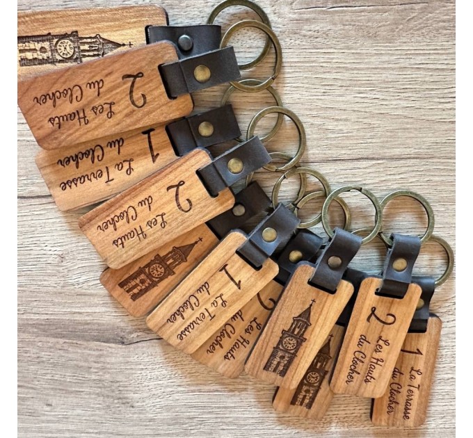 Elevate Your Style with Wooden  Engraved Keychains