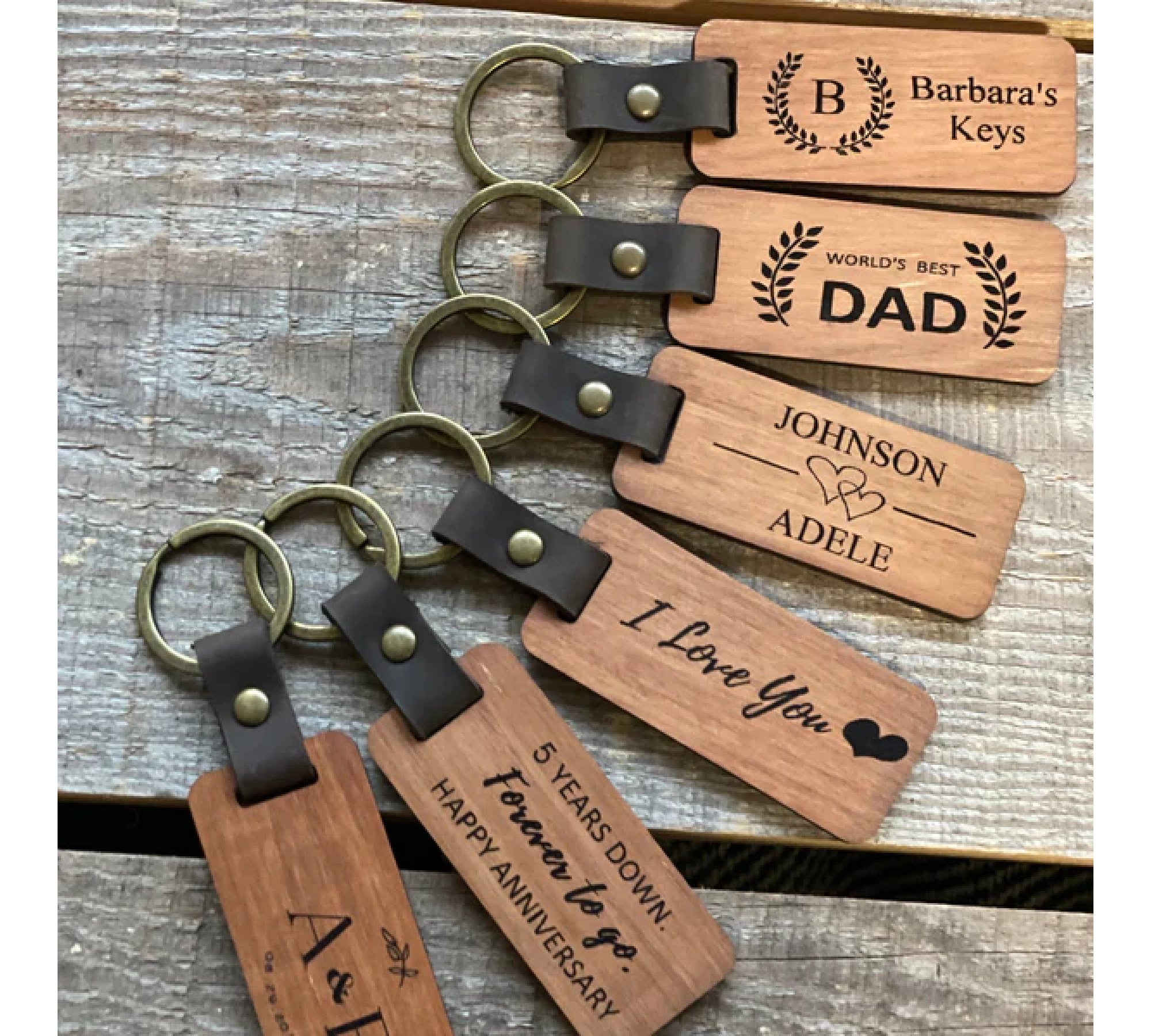 Elevate Your Style with Wooden  Engraved Keychains