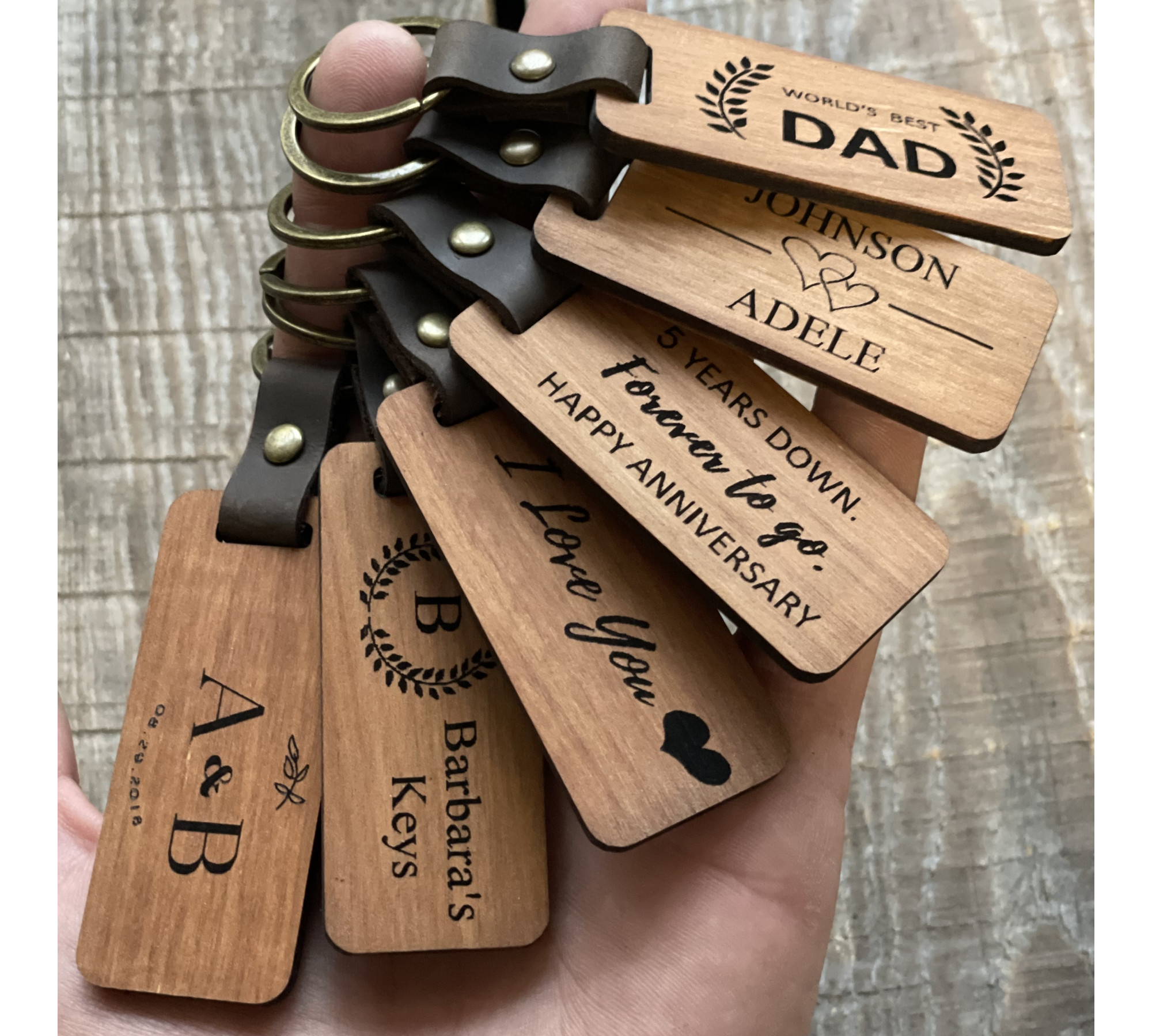 Elevate Your Style with Wooden  Engraved Keychains