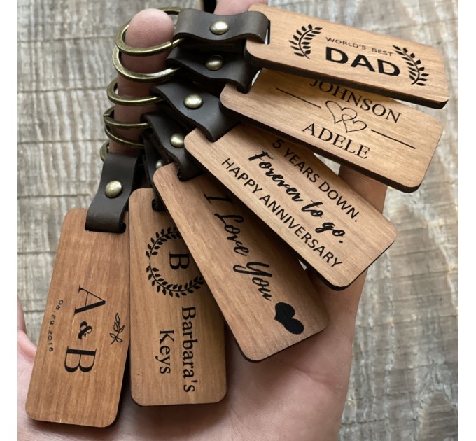 Elevate Your Style with Wooden  Engraved Keychains