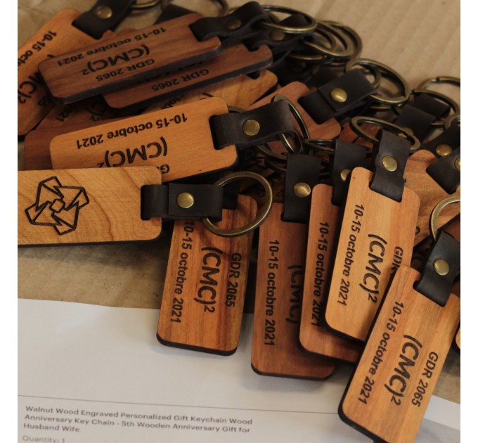 Elevate Your Style with Wooden  Engraved Keychains