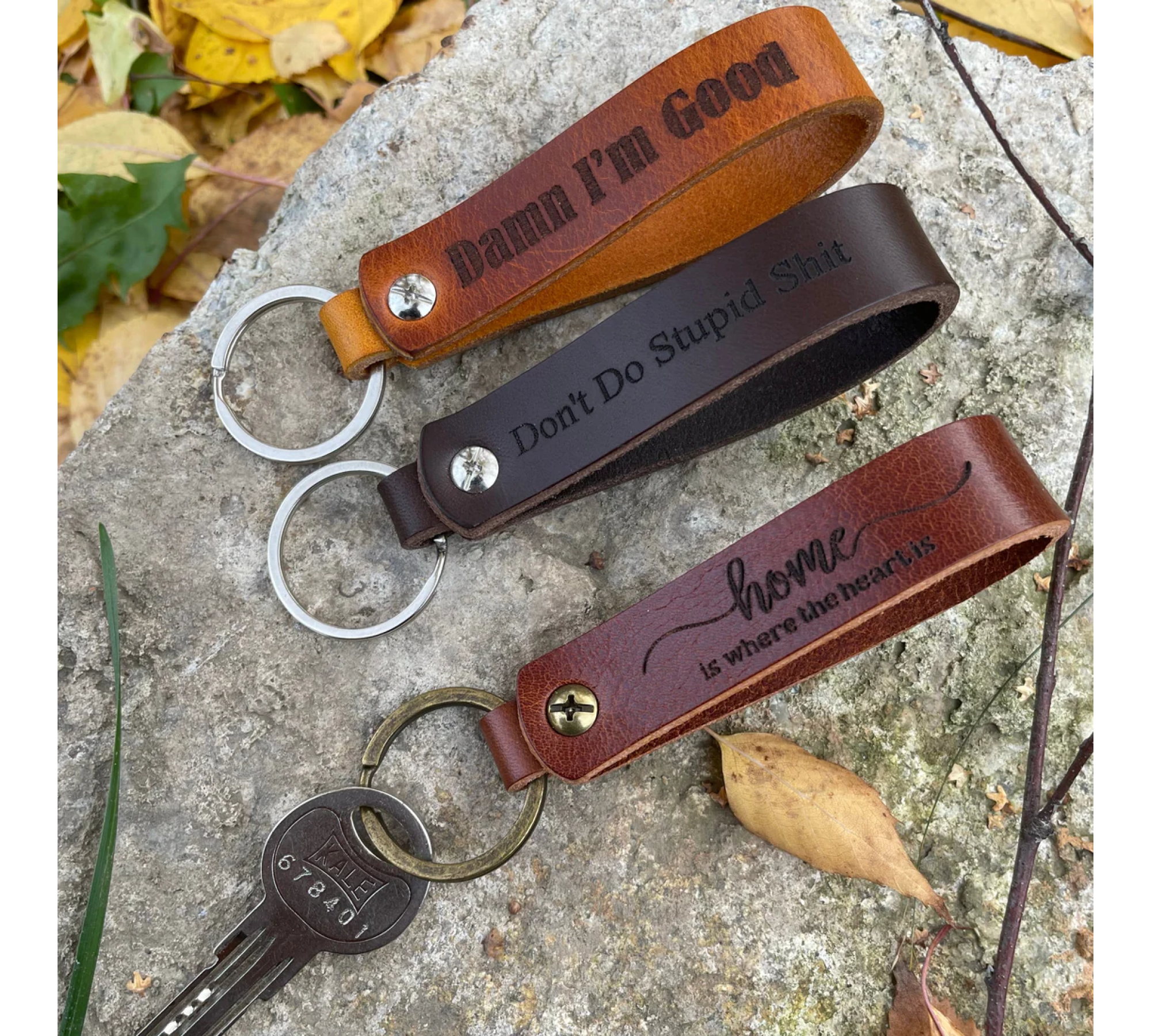 Personalized Leather Keychains - Unique Gifts for Every Occasion