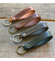 Personalized Leather Keychain