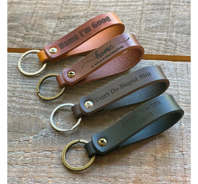 Personalized Leather Keychains - Unique Gifts for Every Occasion