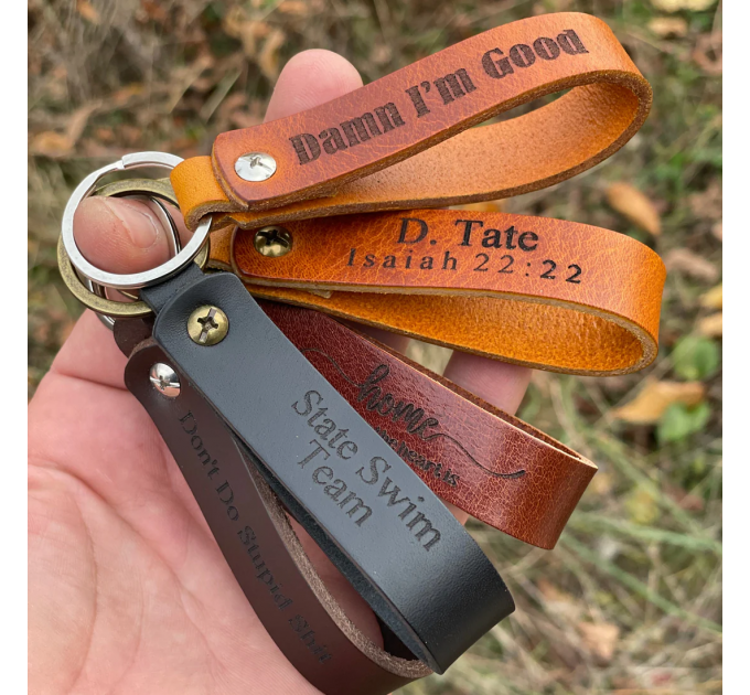 Personalized Leather Keychains - Unique Gifts for Every Occasion