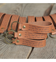 Personalized Leather  Keychains