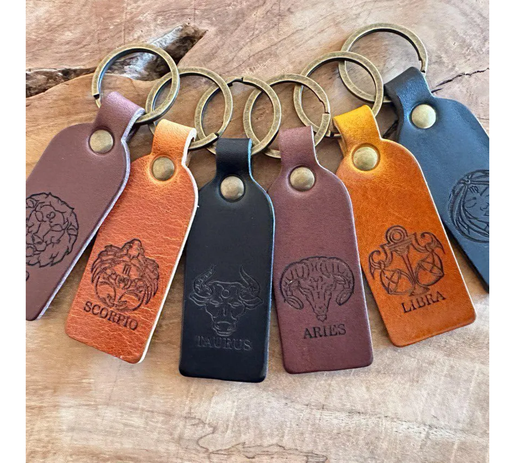 Handcrafted Personalised Leather Keychains - Make It Yours