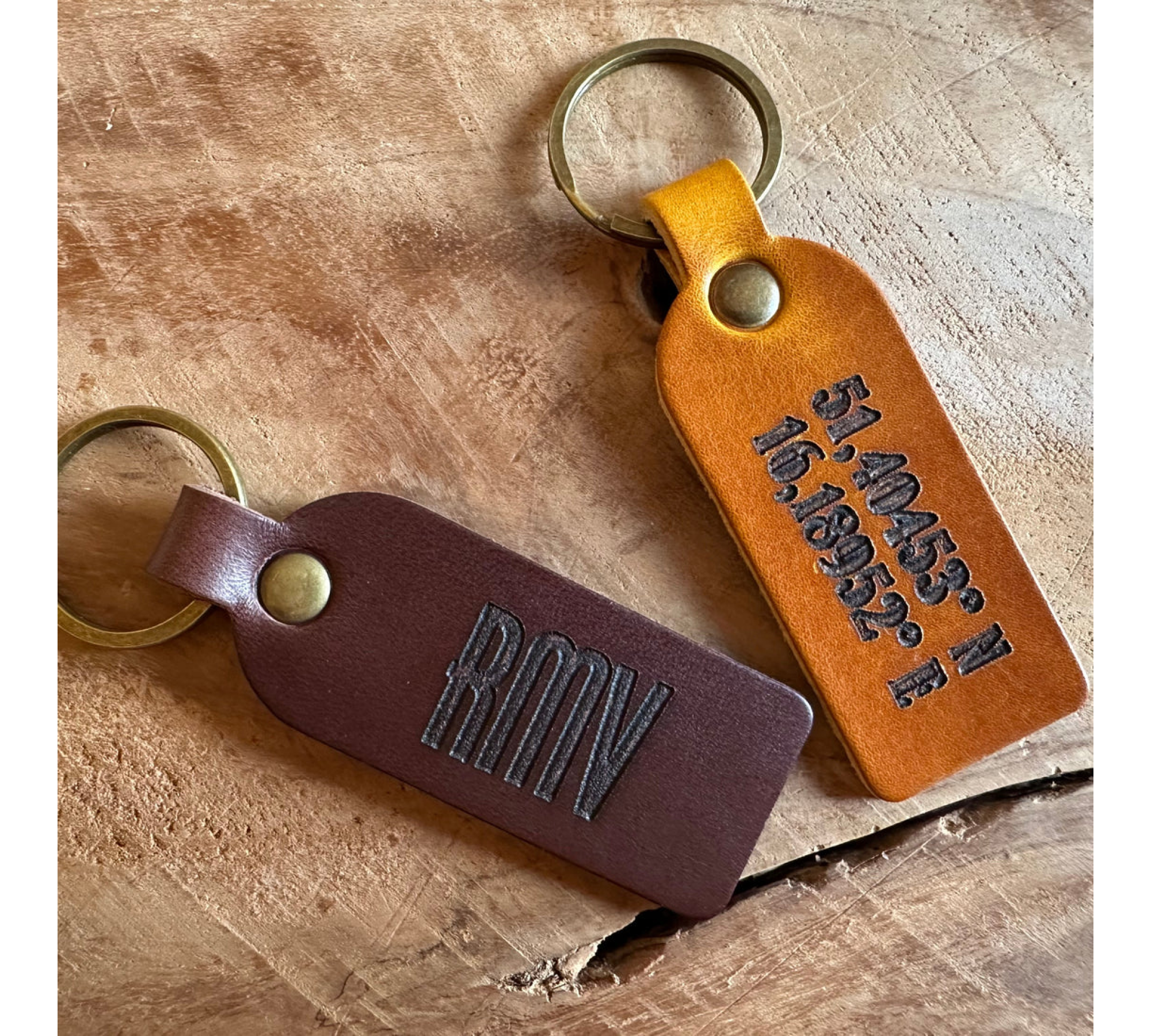 Handcrafted Personalised Leather Keychains - Make It Yours