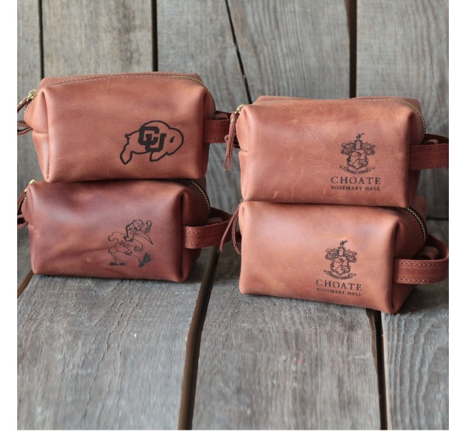 Leather Dopp Kits for Stylish Travelers