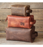 Leather Dopp Kit 
