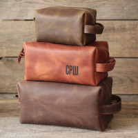 Leather Dopp Kit 