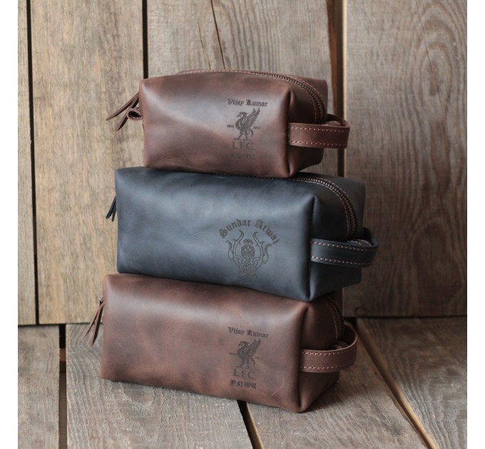 Leather Dopp Kits for Stylish Travelers