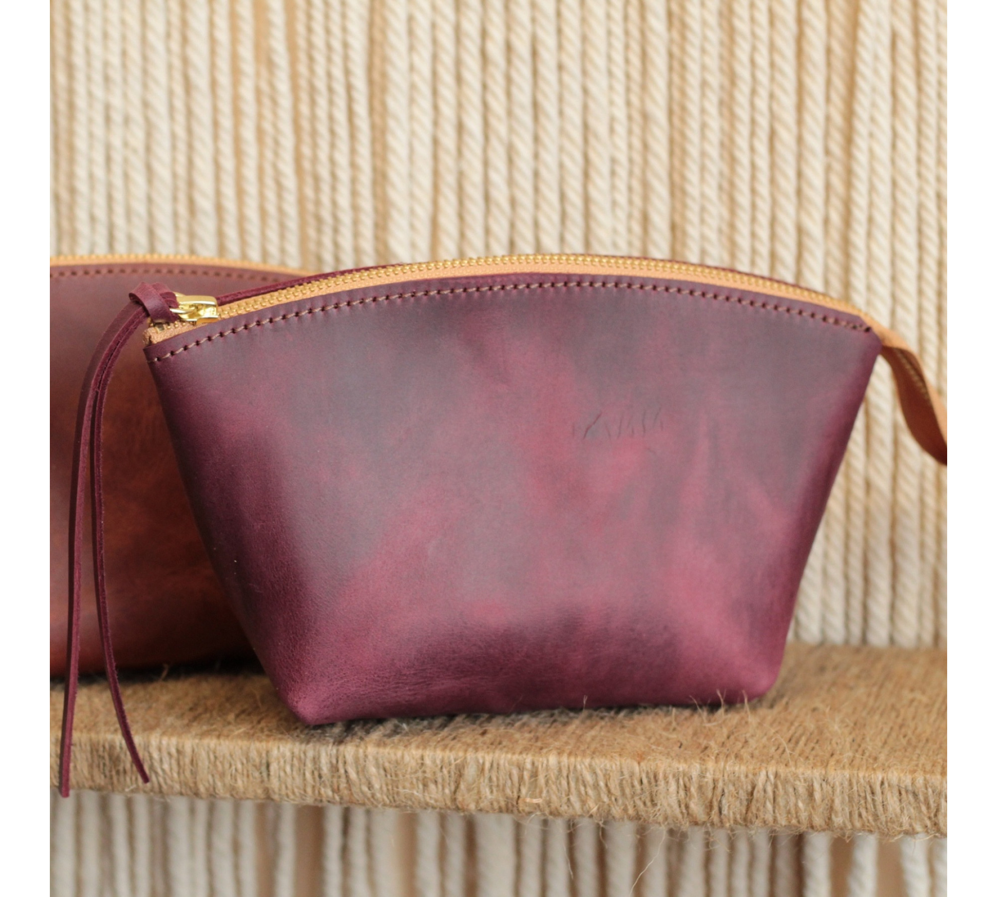 Chic Leather Cosmetic Bags 