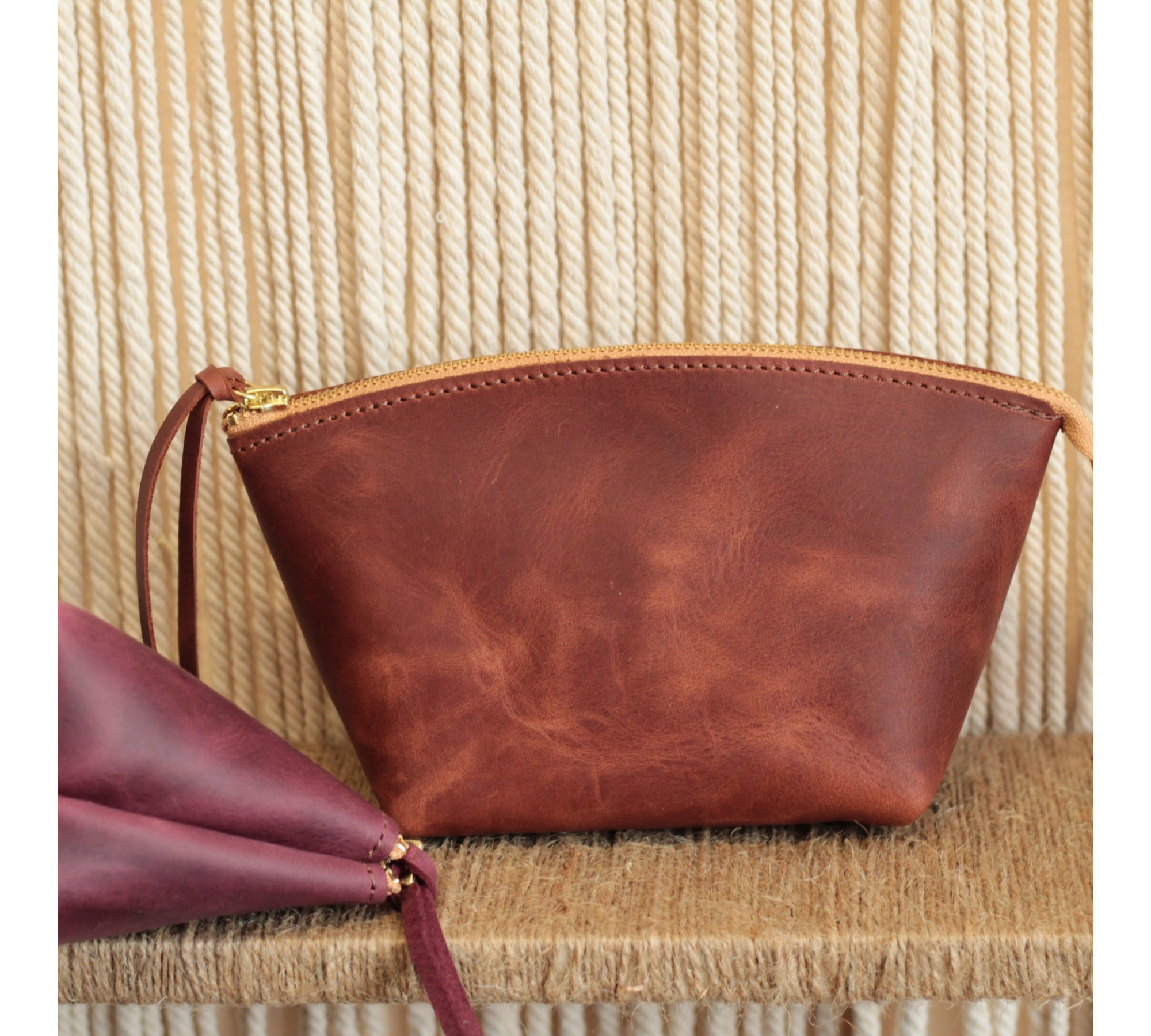 Chic Leather Cosmetic Bags 