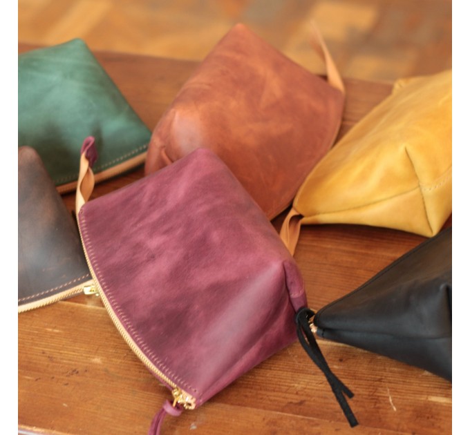 Chic Leather Cosmetic Bags 