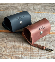 Leather Dog Poop Bag Dispenser