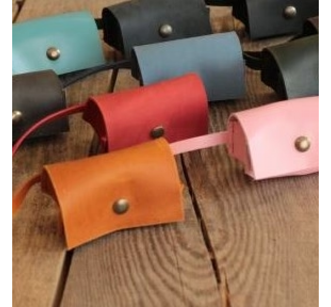 Leather Dog Poop Bag Dispenser - Stylish and Practical