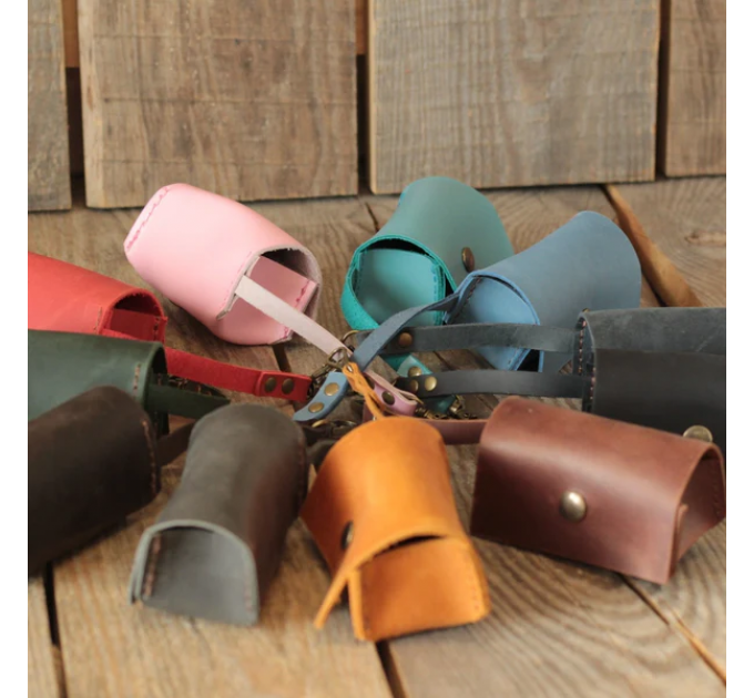 Leather Dog Poop Bag Dispenser - Stylish and Practical