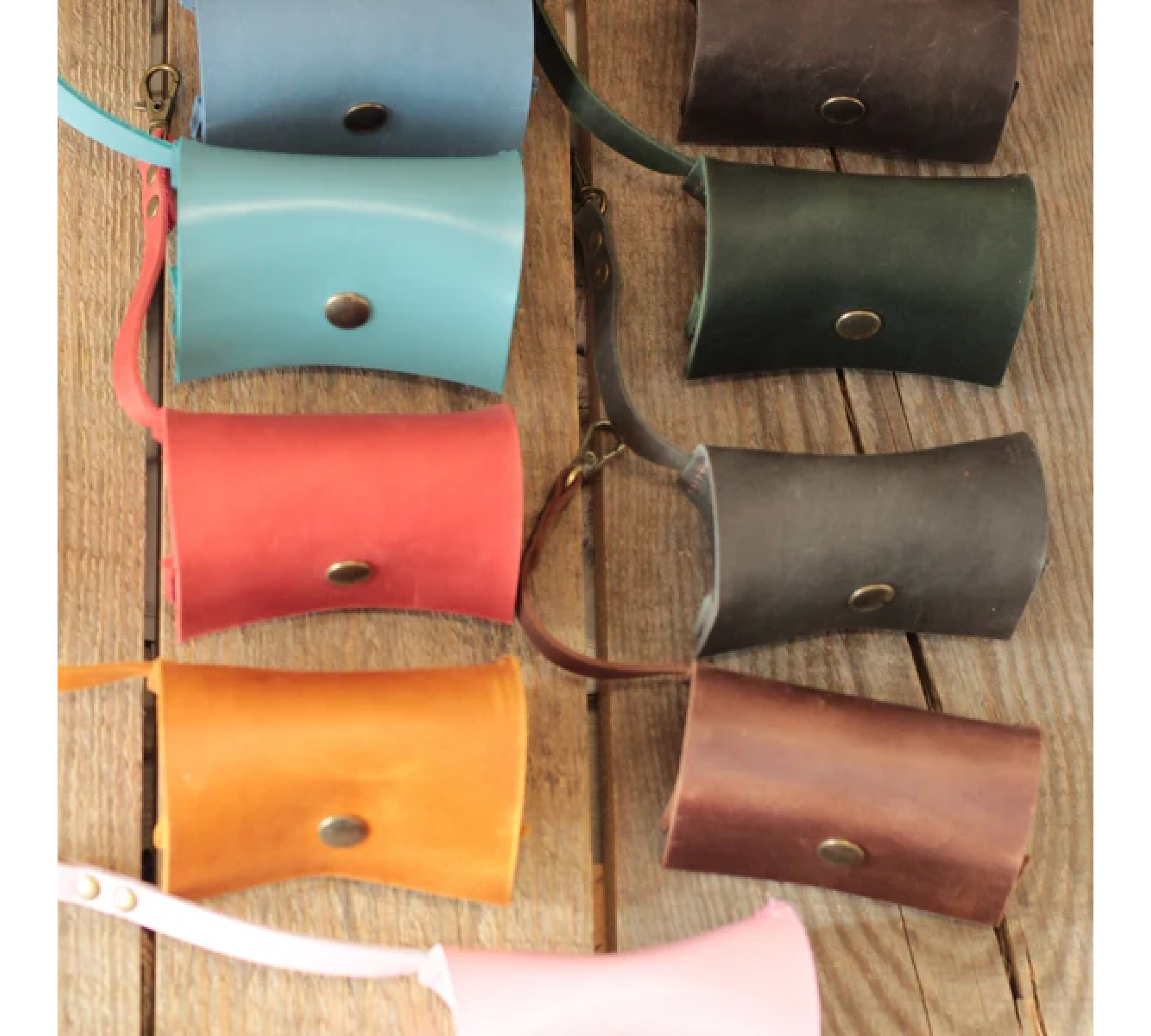 Leather Dog Poop Bag Dispenser - Stylish and Practical