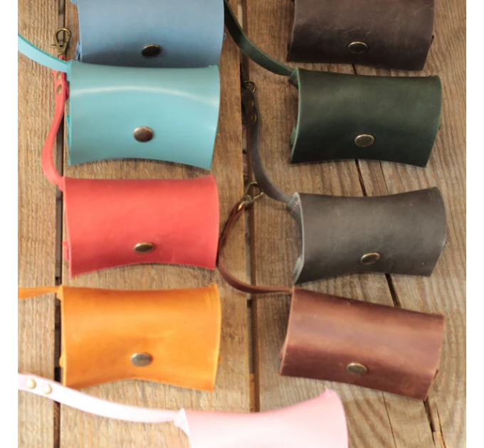 Leather Dog Poop Bag Dispenser - Stylish and Practical