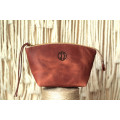 Handmade Leather Makeup Bag from Italian Leather