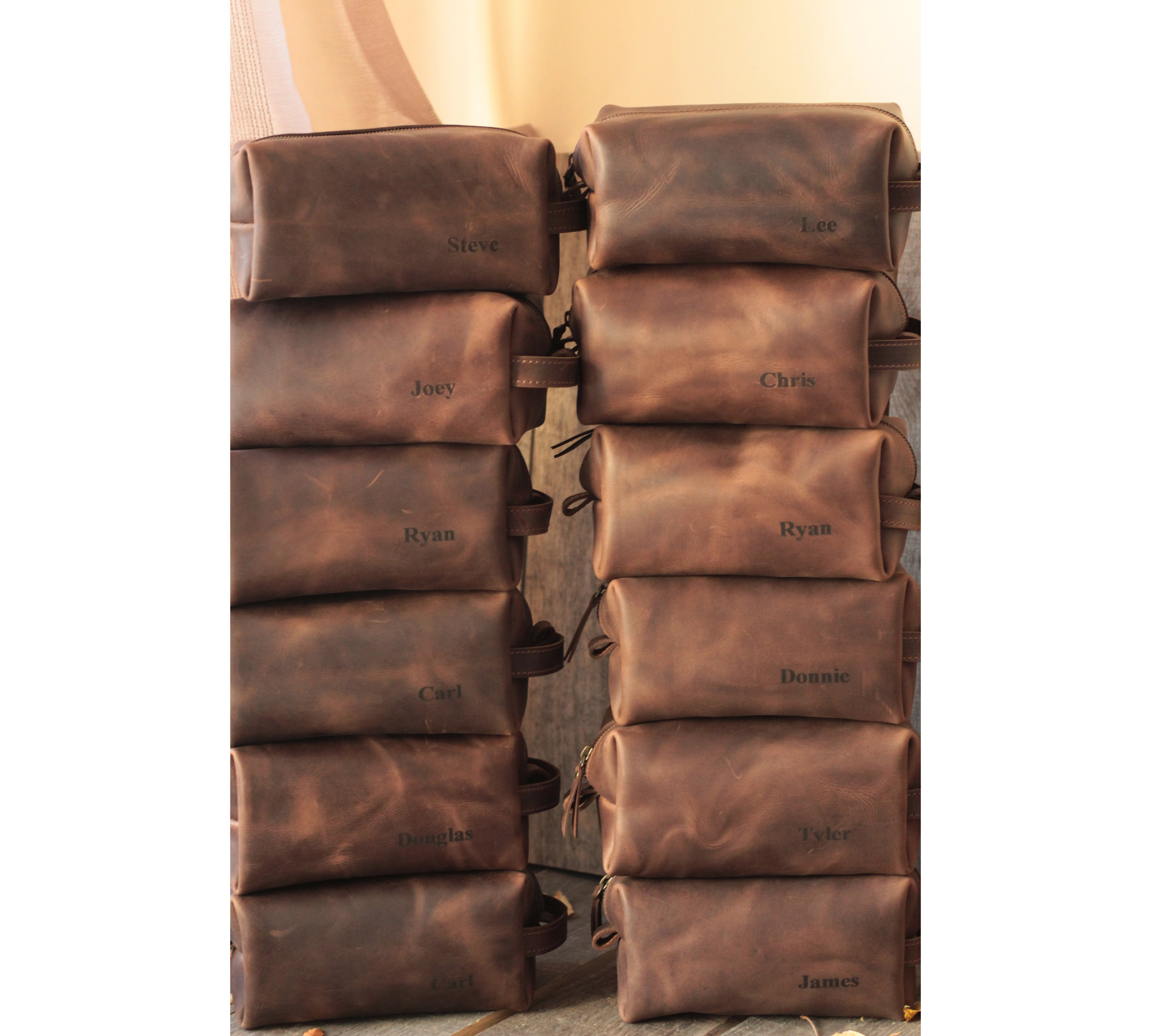 Men's Leather Toiletry Case
