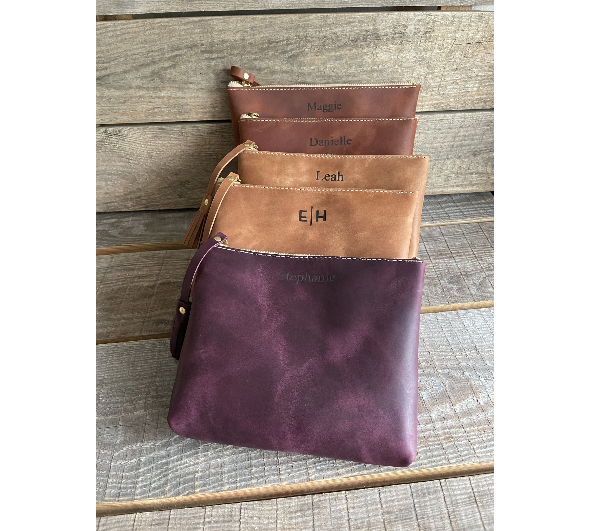 Minimalist Leather Makeup Bag