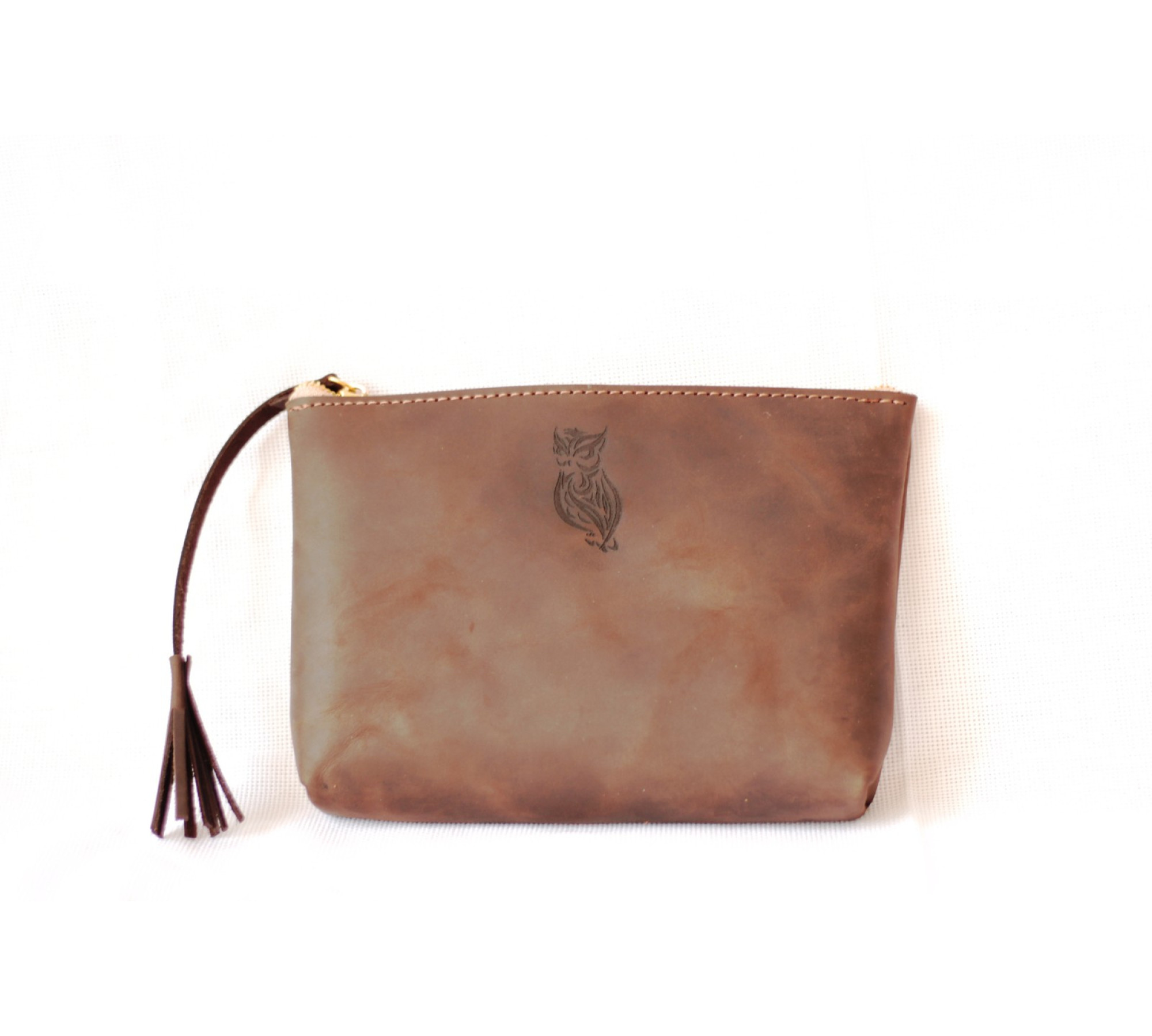 Minimalist Leather Makeup Bag