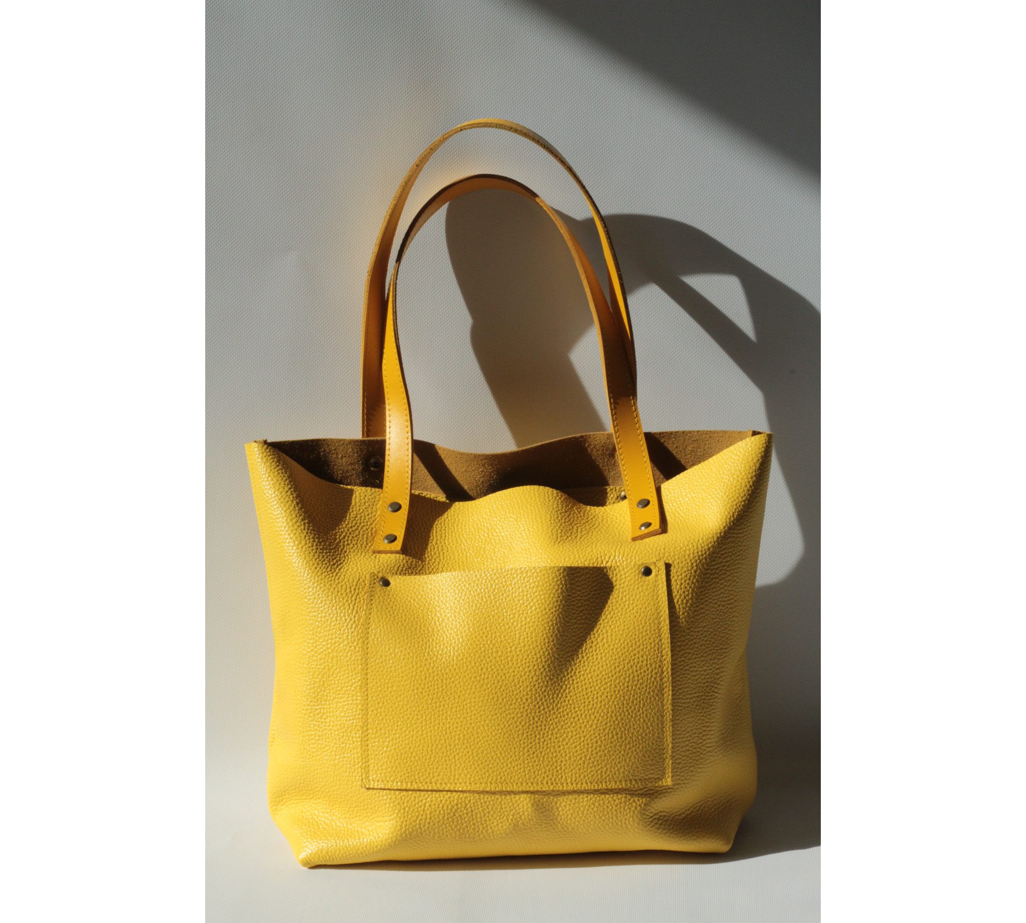 Soft Italian Leather Tote Bag

