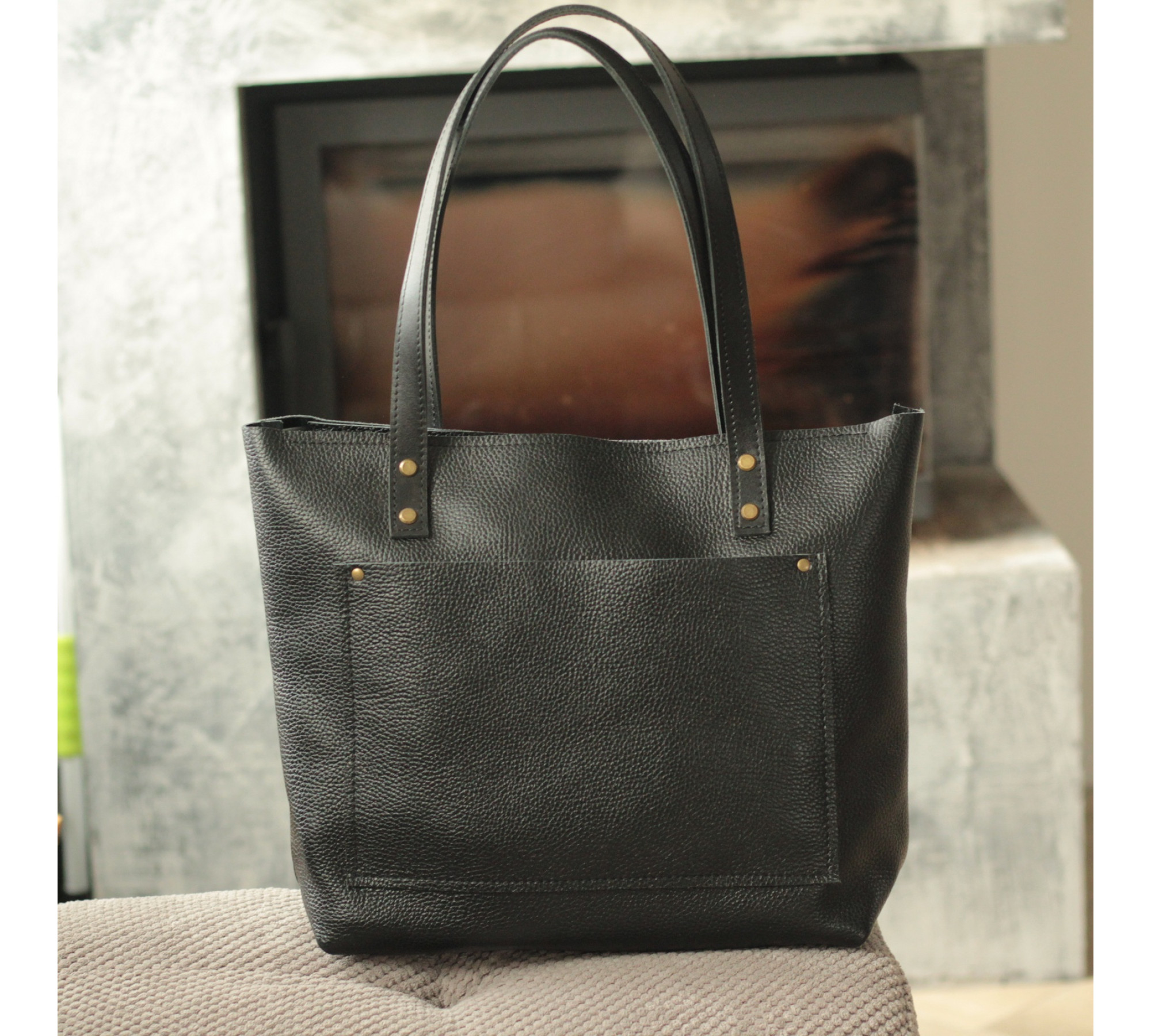 Soft Italian Leather Tote Bag
