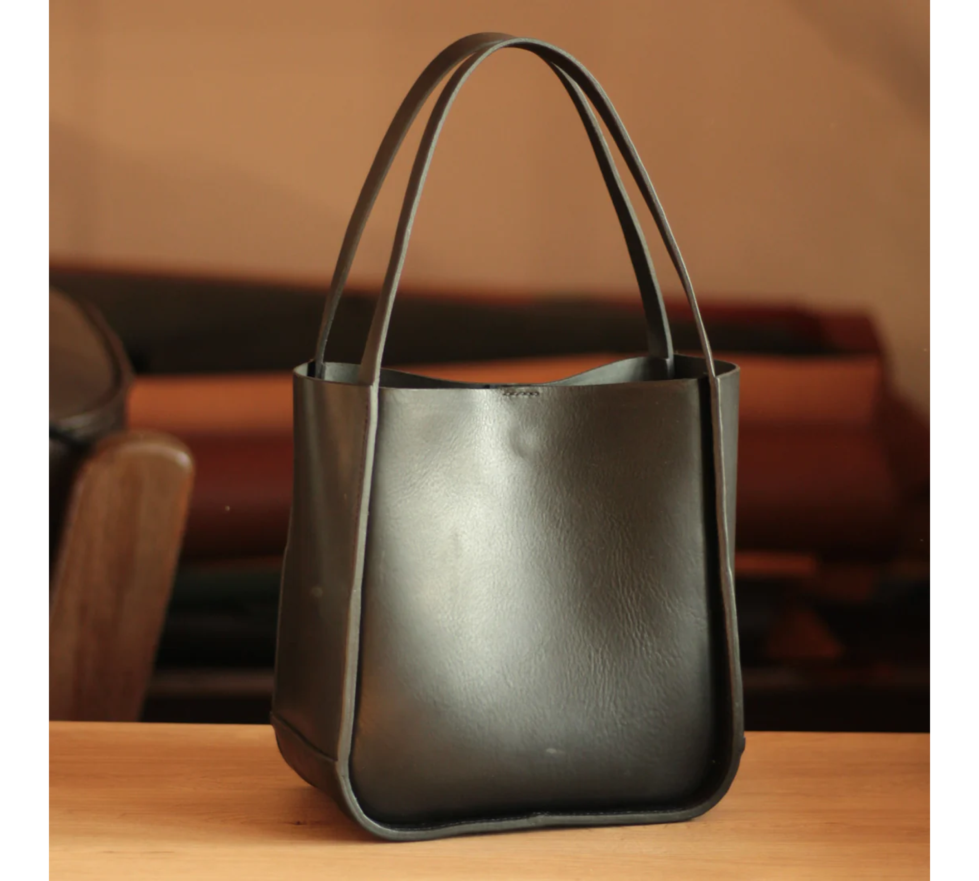 Handmade Italian Leather Tote Bag