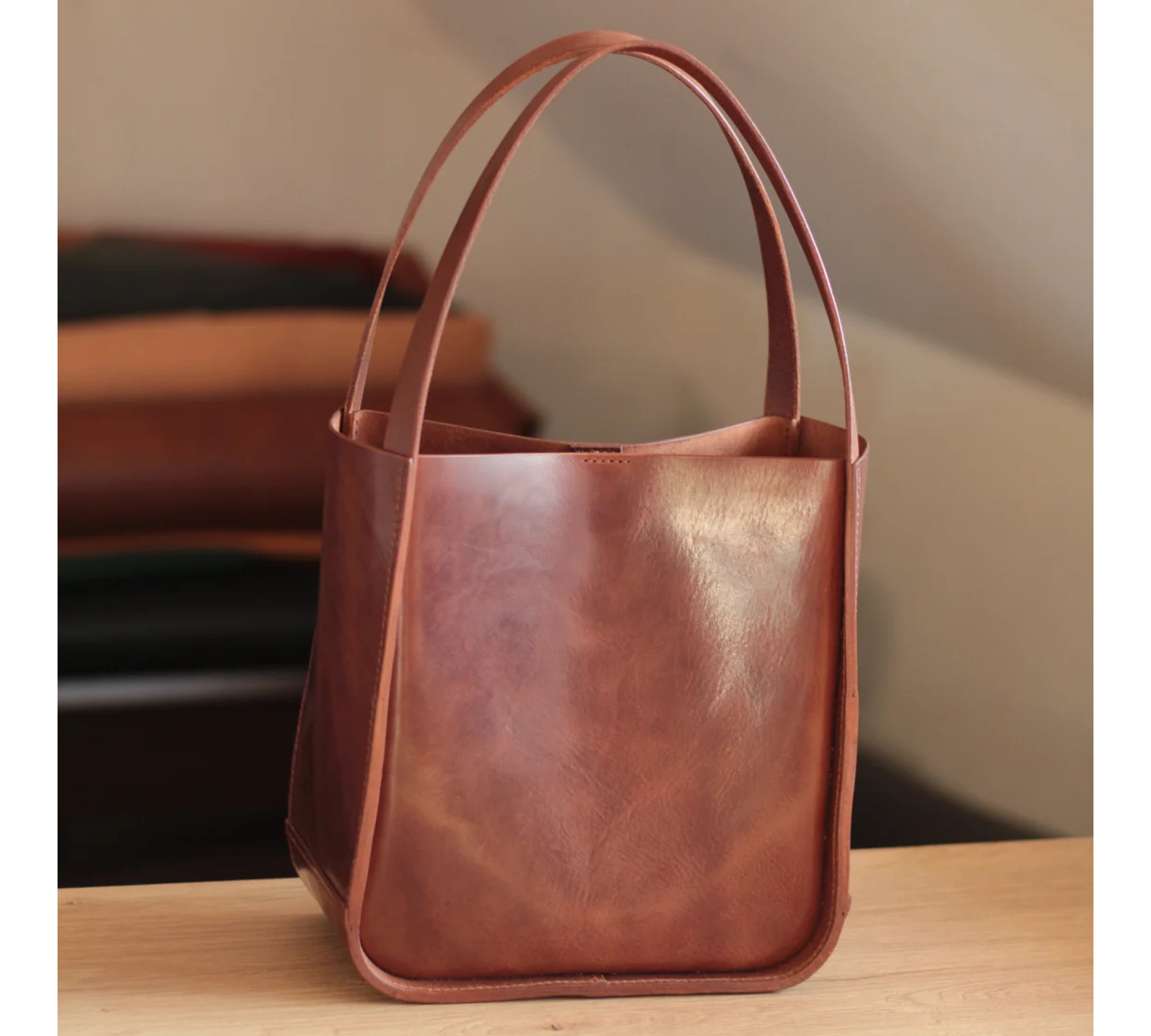 Handmade Italian Leather Tote Bag