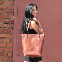 Large Leather Tote Bag - Maximum Capacity