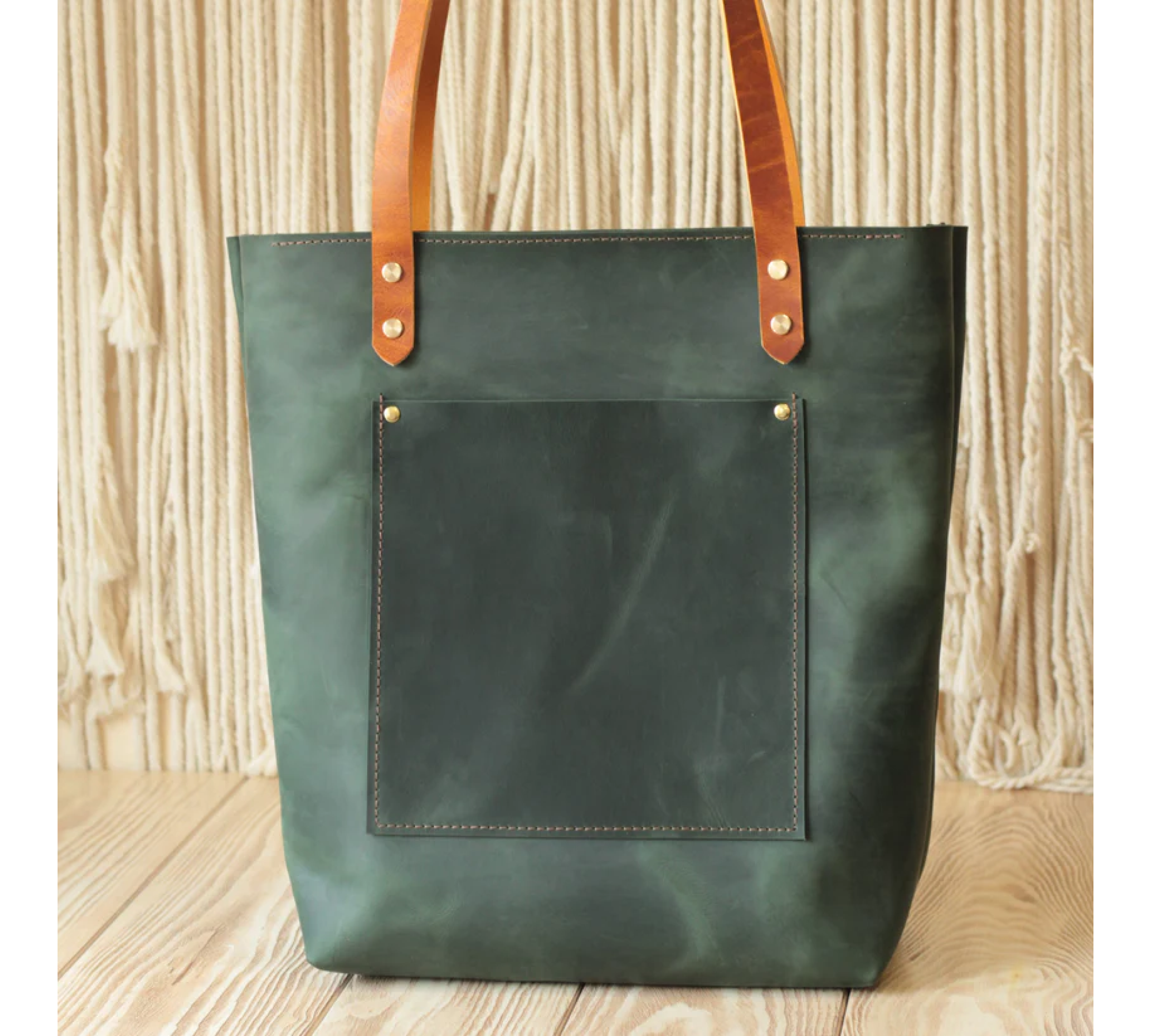 Large Leather Tote Bag Handmade | Maximum Capacity Leather Tote