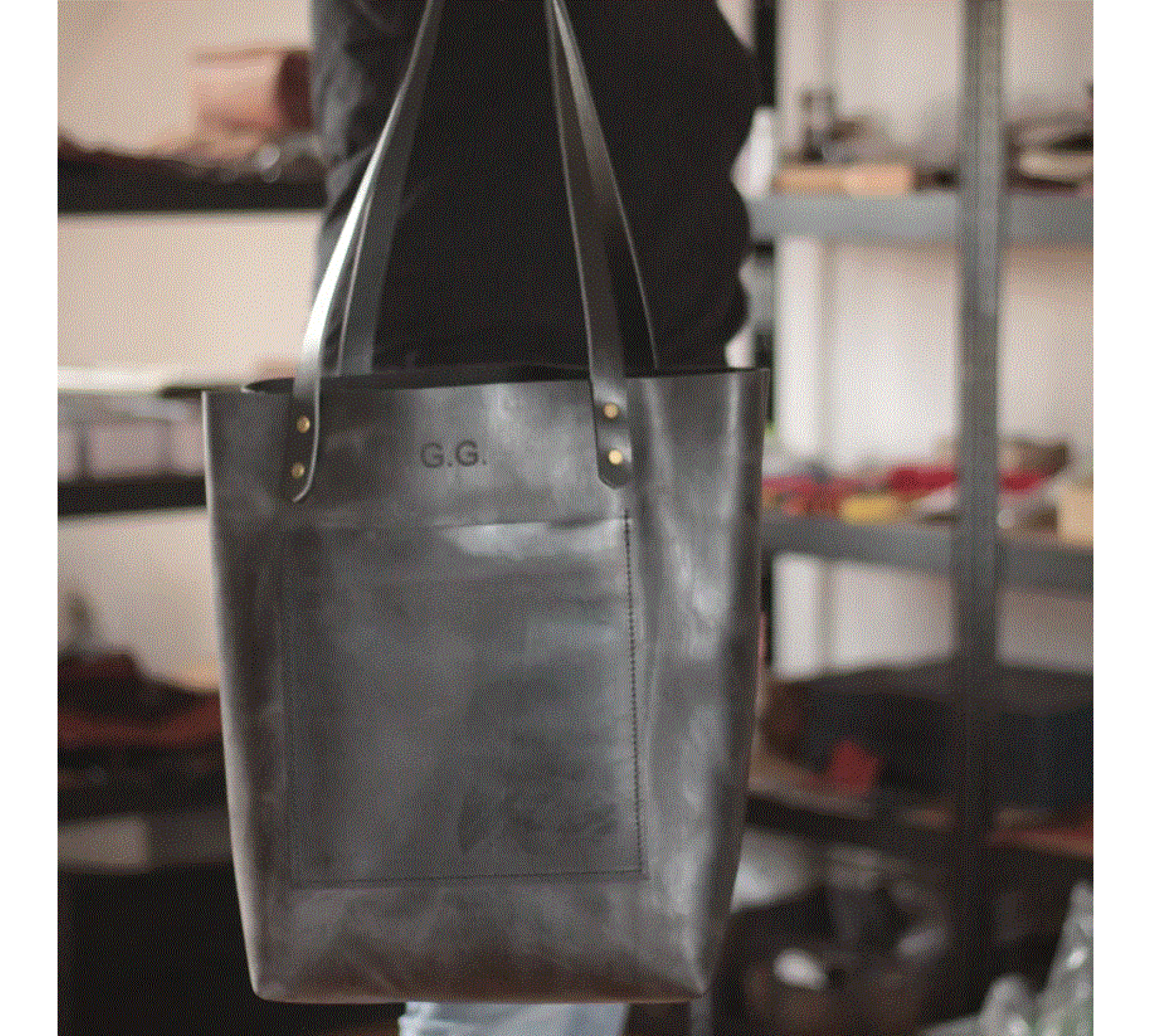 Large Leather Tote Bag Handmade | Maximum Capacity Leather Tote