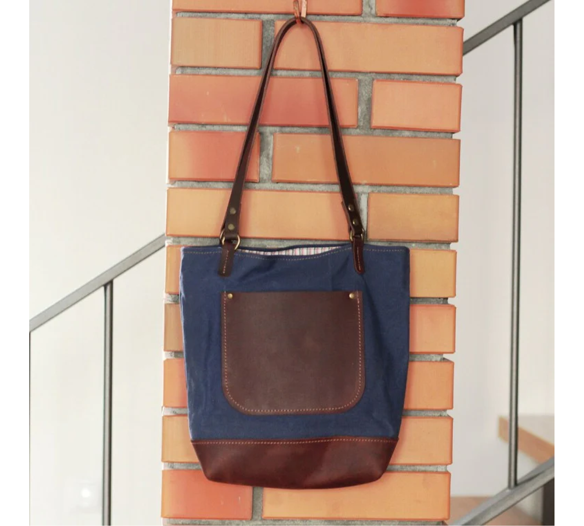 Waxed Canvas and Leather Bag
