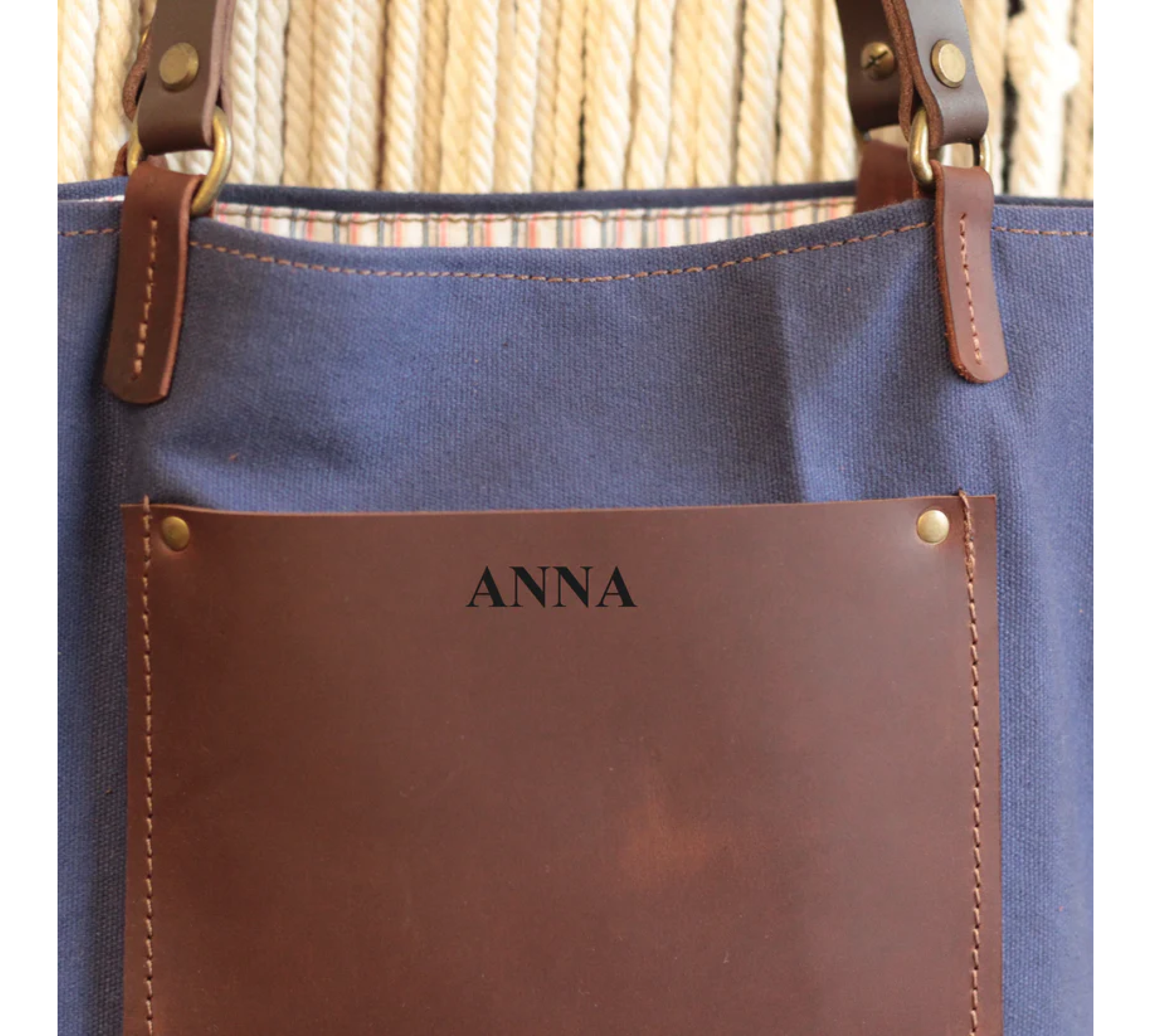 Waxed Canvas and Leather Bag
