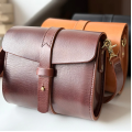 Hand-Stitched Italian Leather Crossbody Bag
