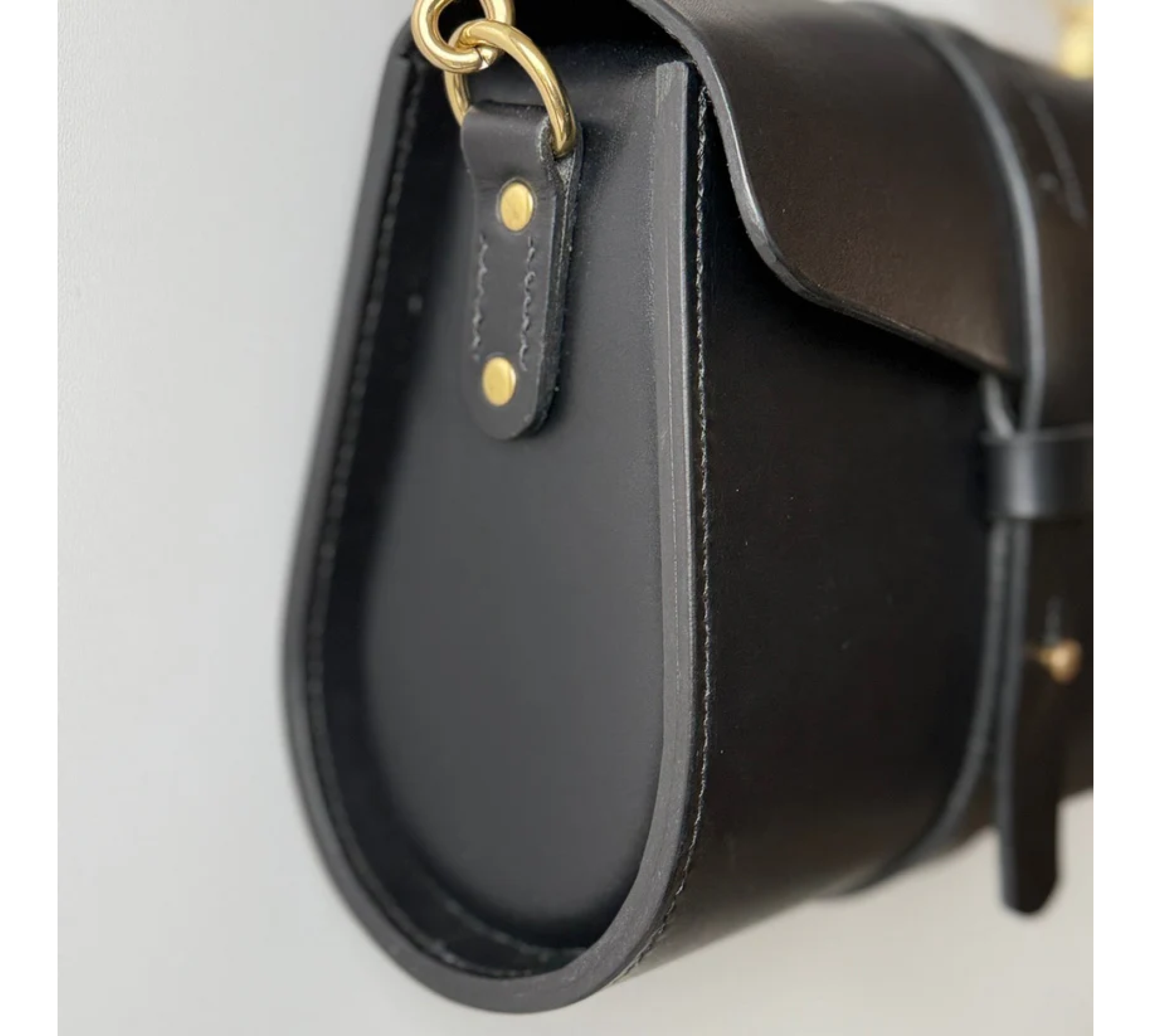 Hand-Stitched Italian Leather Crossbody Bag
