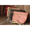 Personalized Leather Makeup Bags for Women
