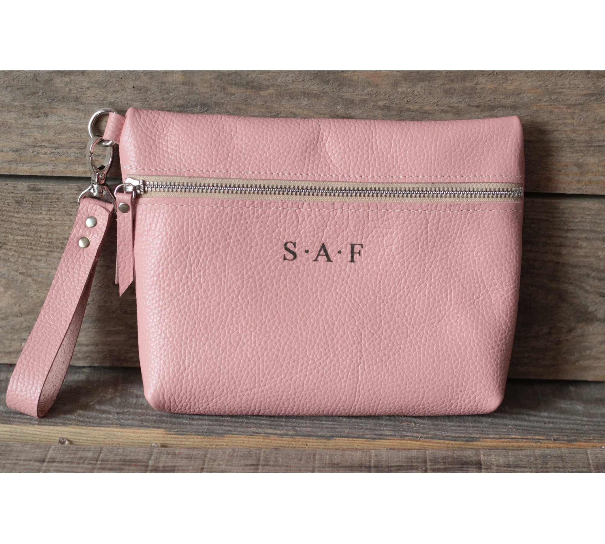 Personalized Leather Makeup Bags for Women
