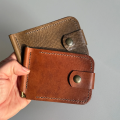 Personalized Men’s Leather Wallet with Magnetic Clip
