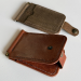 Personalized Men’s Leather Wallet with Magnetic Clip