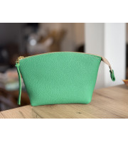 Soft Leather Makeup Bag – Handmade Cosmetic Pouch from Genuine Leather