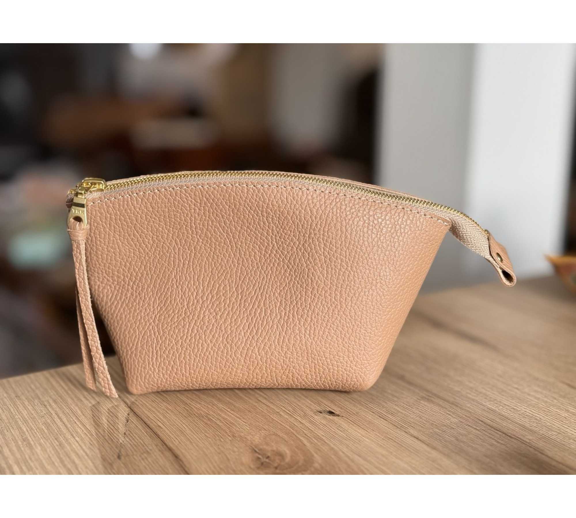 Handmade Soft Leather Makeup Bag