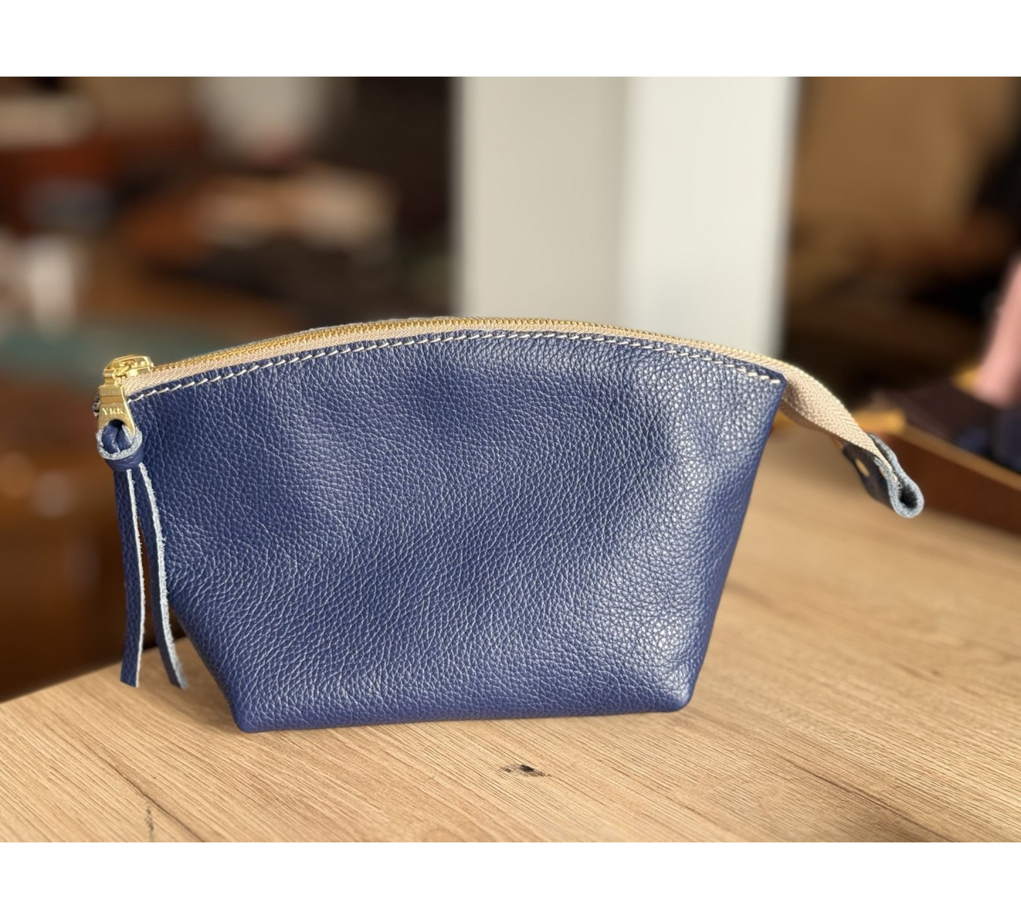 Handmade Soft Leather Makeup Bag