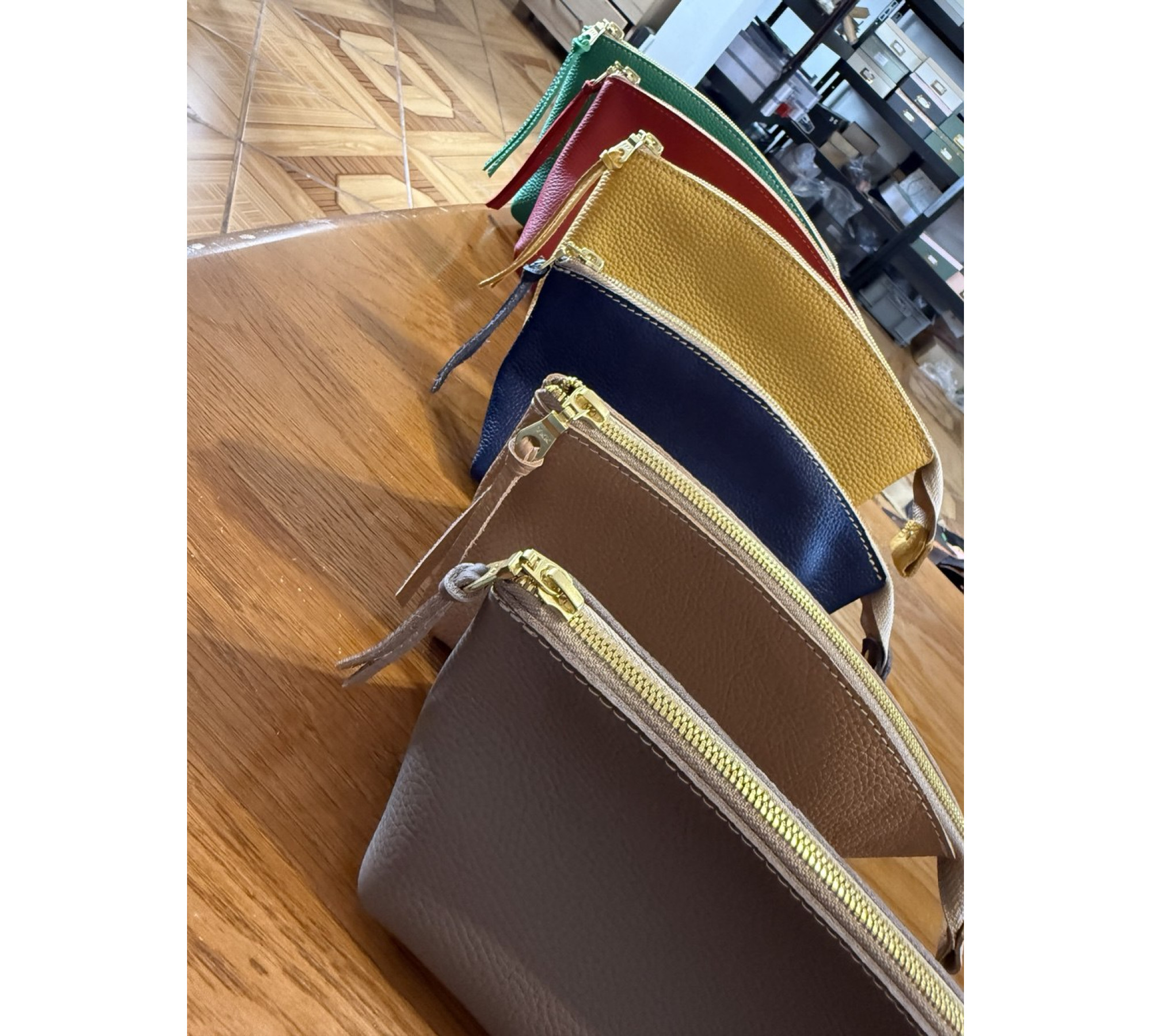 Handmade Soft Leather Makeup Bag