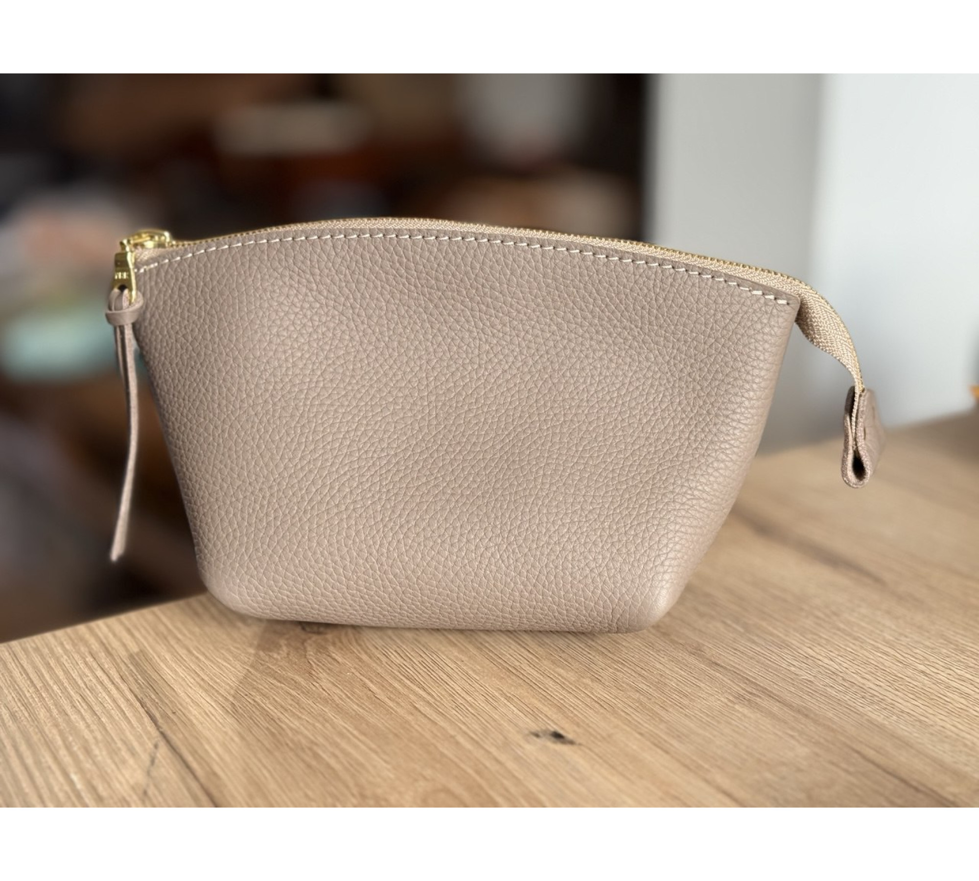 Handmade Soft Leather Makeup Bag